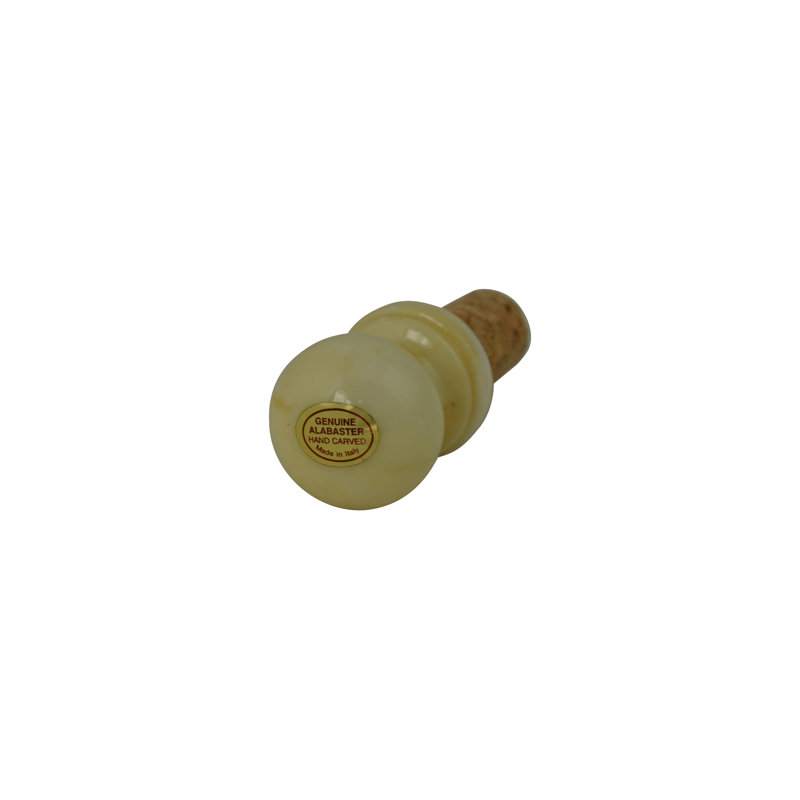 Bouchon de bouteille en pierre, Blanc