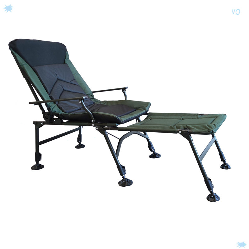 Portable Folding Reclining Camping Chair With Adjustable Backrest