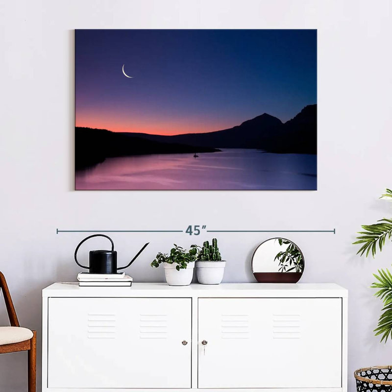 Alvord Moonlit Glacier Lake, 26" H x 39" W