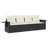 Vidaxl Garden Sofa Set Black