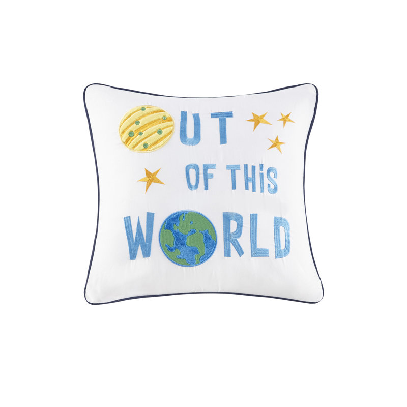 Navy Microfiber Outer Space Full Comforter Set