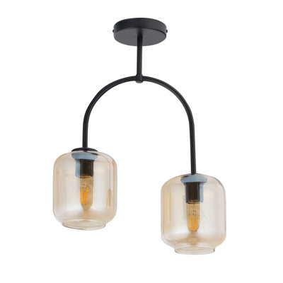 Winterville 2 - Light Black Cluster Pendant