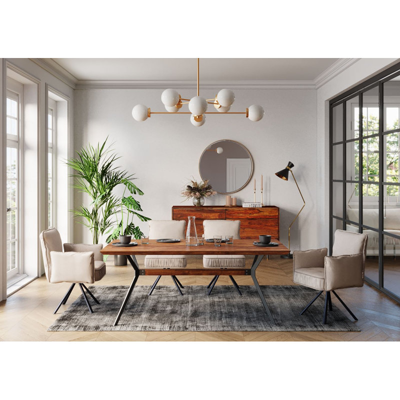 Table Downtown, Black, 78 cm H x 180 cm L x 90 cm W
