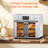 Plumchef 26QT Large Capacity French Double-Door Air Fryer Convection Toaster Oven, 1700W, 14 Preset Menus, 7-In-1 Multi-Function (Bake, Roast, Gril,Toast,Dehydrate&Defrost), Stainless Steel