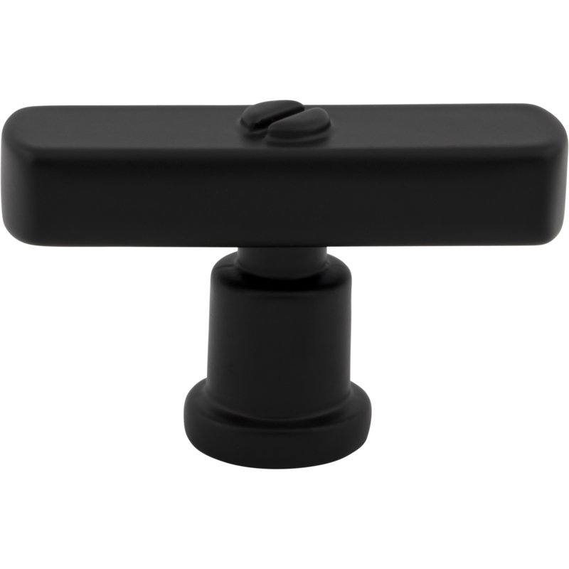 Everitt 4.44" Length Bar Knob, Matte Black
