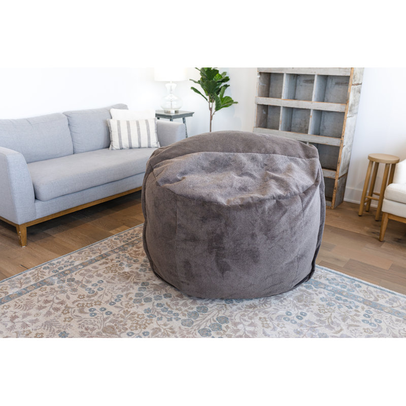 Sac en mousse de luxe moyen Haven, H 30 po x l 40 po x P 40 po, Gris
