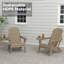 Ensemble de 4 chaises Adirondack réglables Hdpe-1664118203