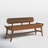 Mylas Genuine Leather Upholstered Bench