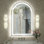 Miroir de salle de bain / de salle de bain en verre trempé anti-buée à DEL certifié UL - Basics by Wayfair ™