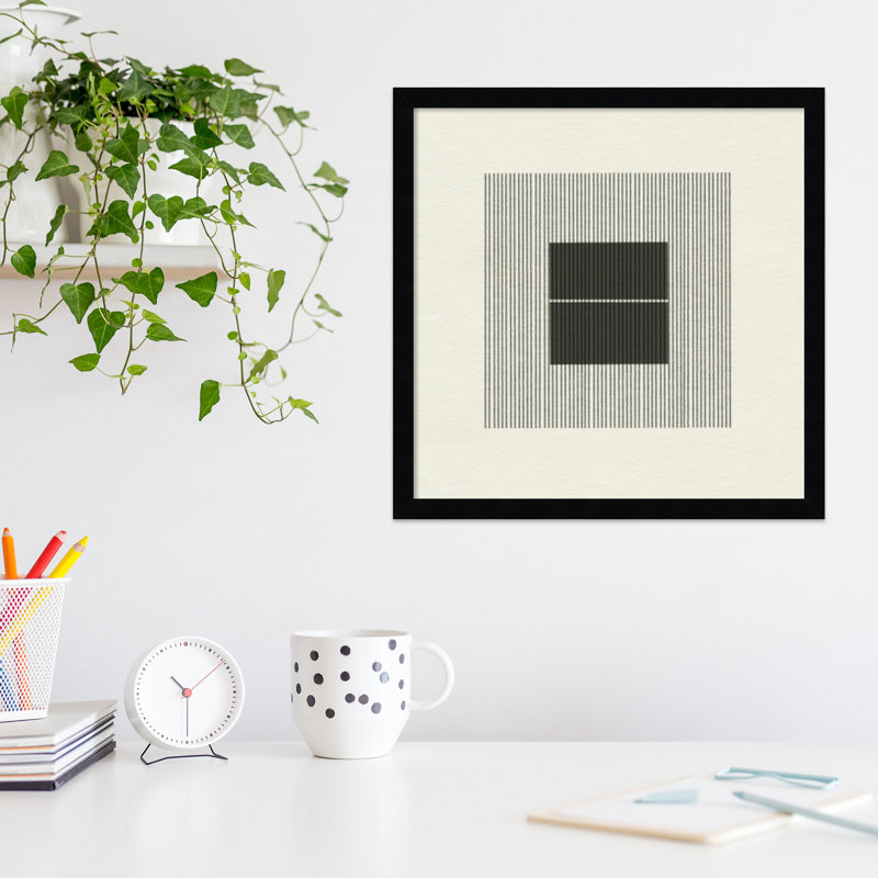Honoring Matisse Warm by The MIUUS STUDIO, 17" H x 17" W x 1" D, Black