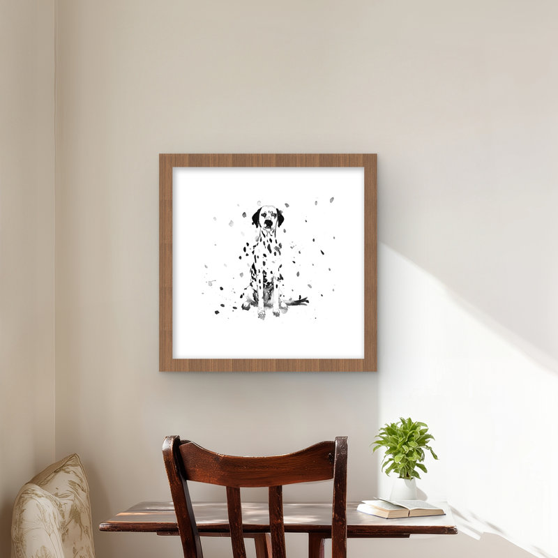 Imprimé mat avec un chien dalmatien | Décoration intérieure