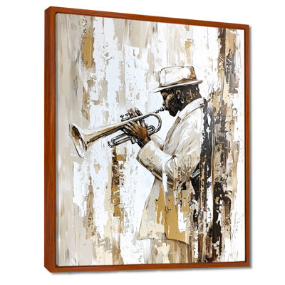 Jazz Trumpeter In The Spotlight II - Music Jazz Wall Décor