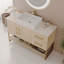 Meuble-lavabo moderne 36 po avec lavabo vasque en céramique, meuble autoportant d'appoint