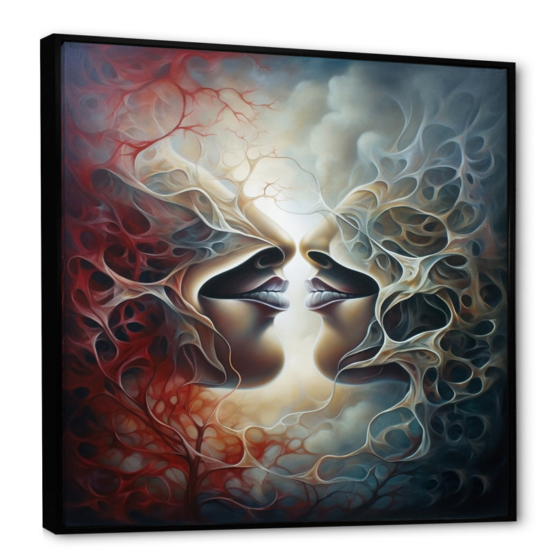 No Speaking " No Speaking ", Black Floater Framed, 16" W x 16" H