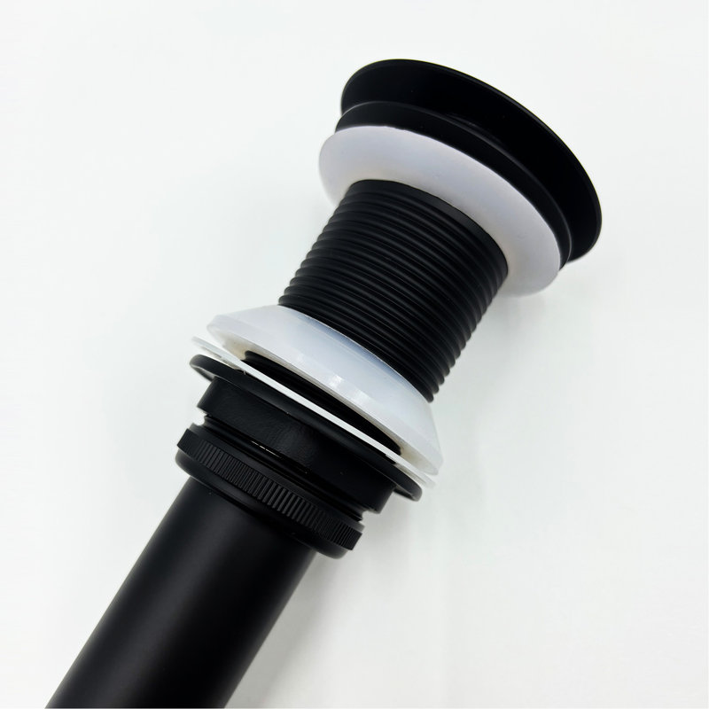 Single Handle Bathroom Faucet With Waterfall Spout And Pop - Up Drain, Matte Black Stainless Steel, Gentle Flow, Simple Setup For Non Overflow Sinks