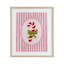 «Candy Cane» avec rayures à ruban encadrées sous verre, conception de Courtney Haley-768059530-768059639