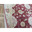 Tapis de surface en laine rouge 3 pi 10 po x 5 pi 8 po one-of-kind à la main noué la Mease