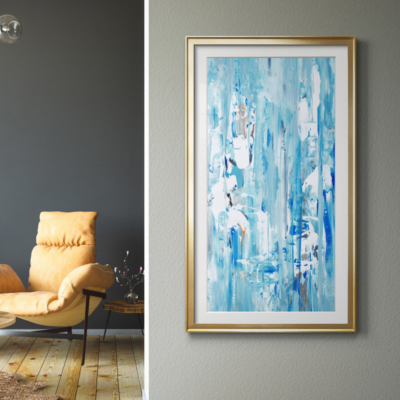 Stratosphere - reproduction d'art sur papier, H 14,5 po x l 26,5 po x P 1,5 po, Papier encadré noir, Blanc