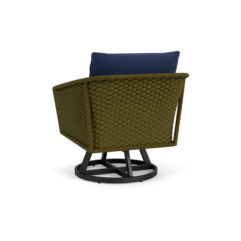 Escape Outdoor Swivel Lounge Chair, Beach Navy