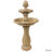 Kirt Resin Pineapple Traditional 2-Tier Solar Fountain with Battery Backup - Earth-50487458