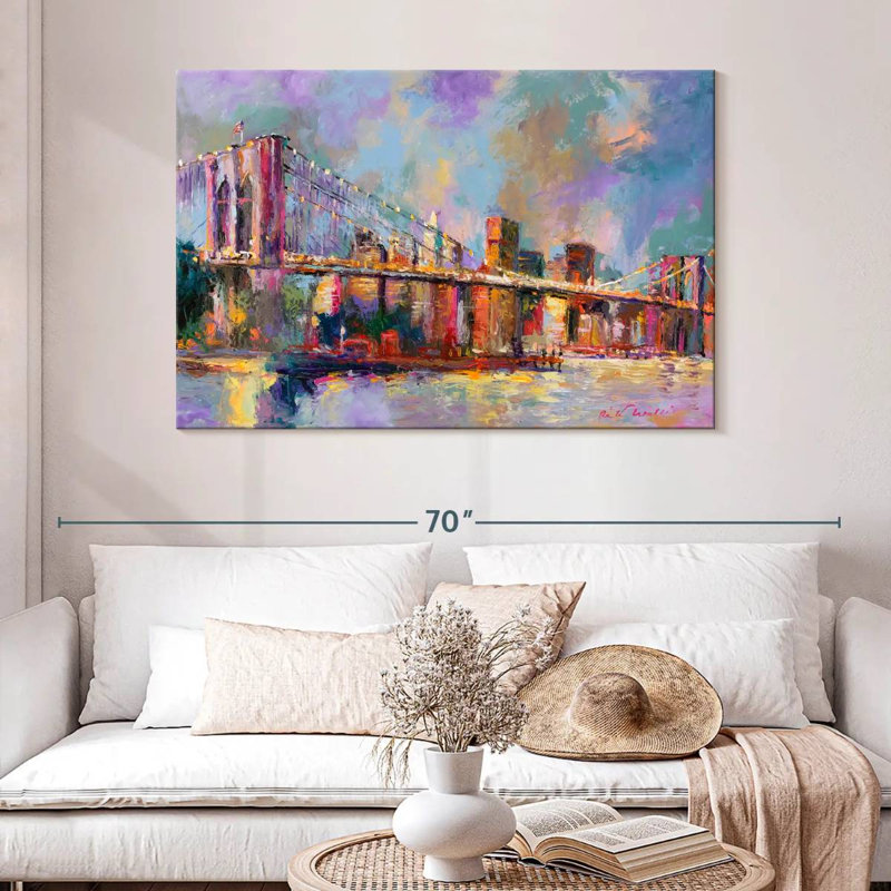Couleurs du pont Ravi Brooklyn, H 32 po x l 48 po