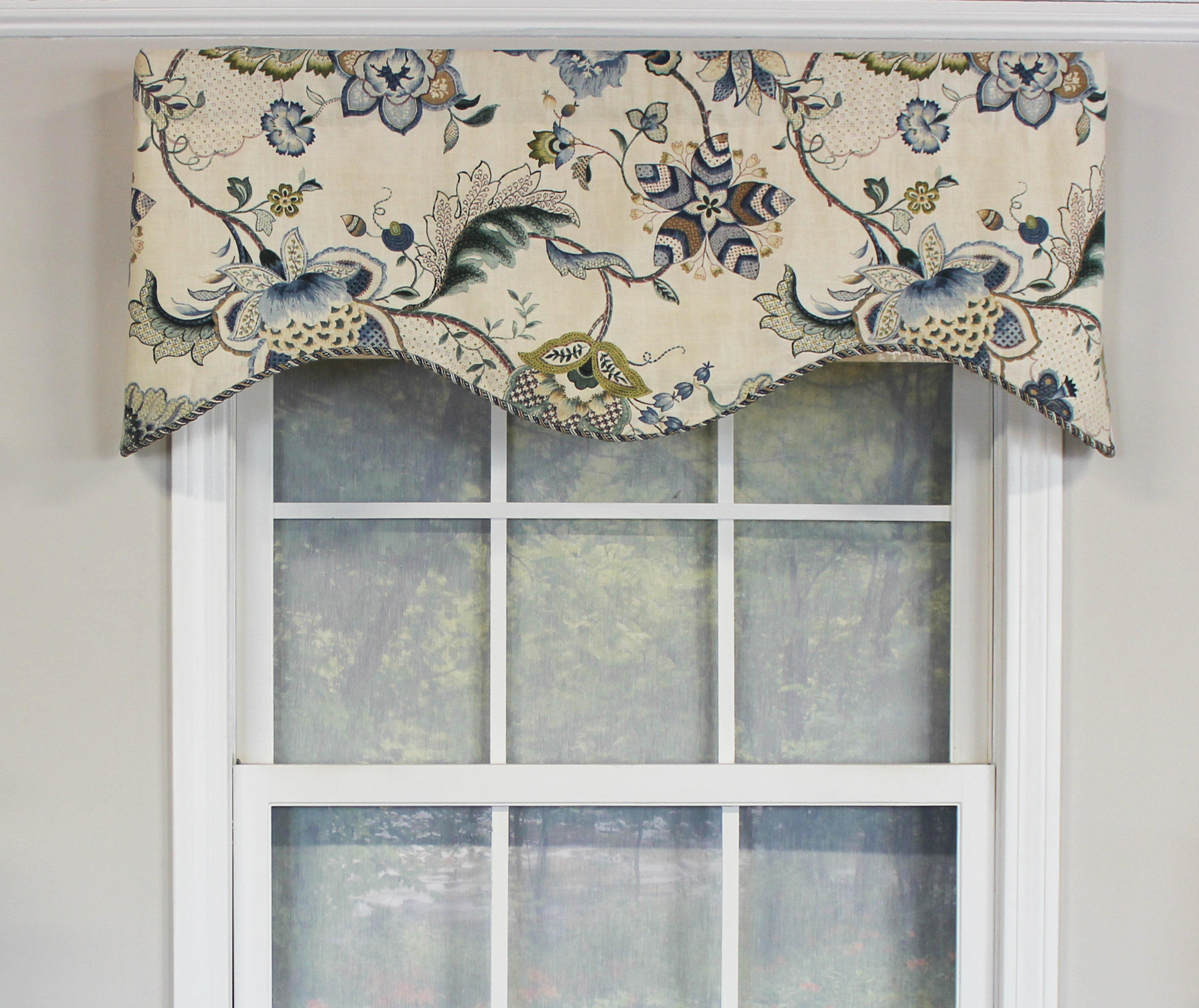 RLFisher Ophelia Floral Scalloped Window Valance & Reviews | Perigold