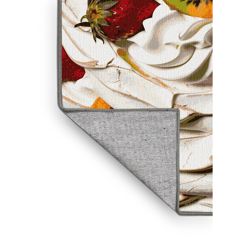  Tapis lavable Pavlova Desserts, Rectangulaire 3 pi x 5 pi