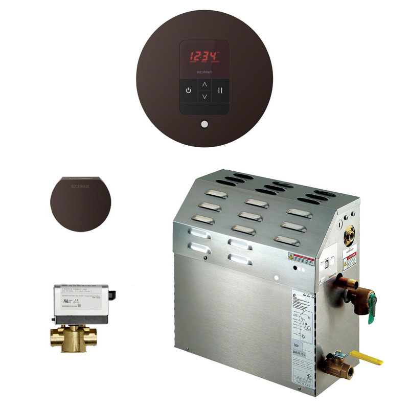 Ensemble de générateur de vapeur pour salle de bain 6 kw, Bronze frotté à l'huile