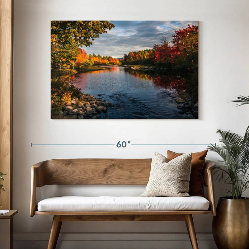 Lac d'automne Alvord Acadia, H 32 po x l 48 po