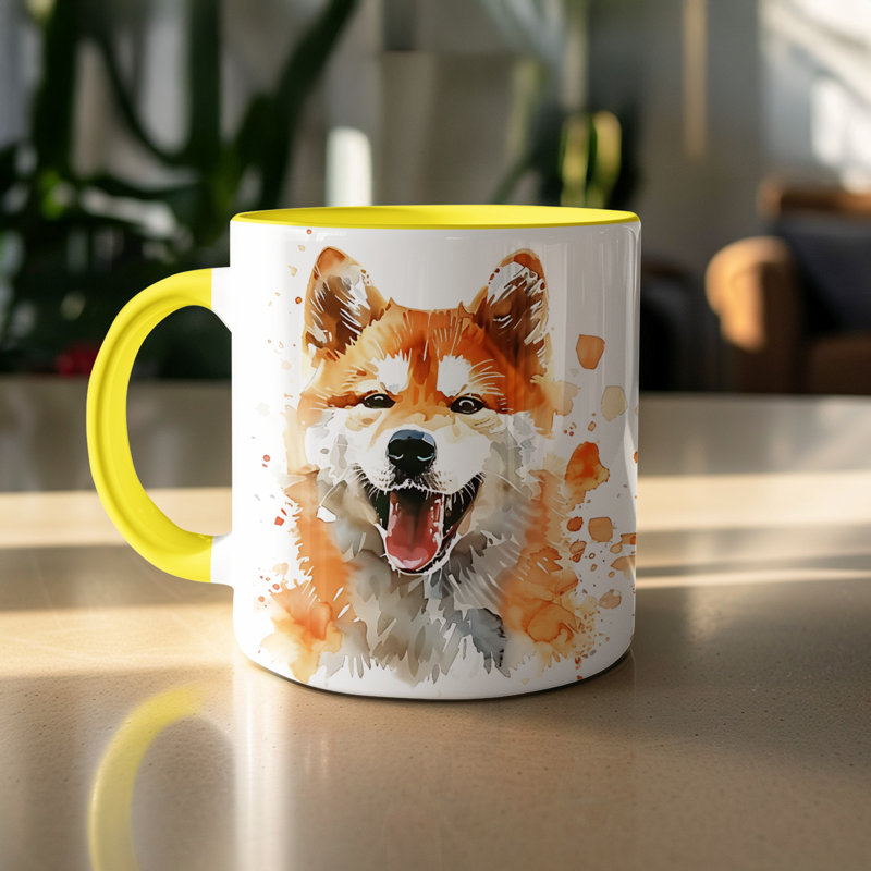 Mug, 2, Yellow