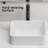 Rectangular Vessel Sink, 16"X12" Small Bowl Bathroom Vessel Sink, White Ceramic Lavatory Above Counter Art Basin Vanity Sink