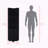 62-inch Tall Double Door Corner Linen Cabinet with Four Shelves, Black