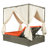 Adjustable, Equipped With Curtain For Shade & Privacy, High Comfort, Offered In 3 Colors Ideal For Outdoor Living Areas Like Gardens, Patios-1073185824