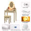 Brentford Dressing Table with Mirror