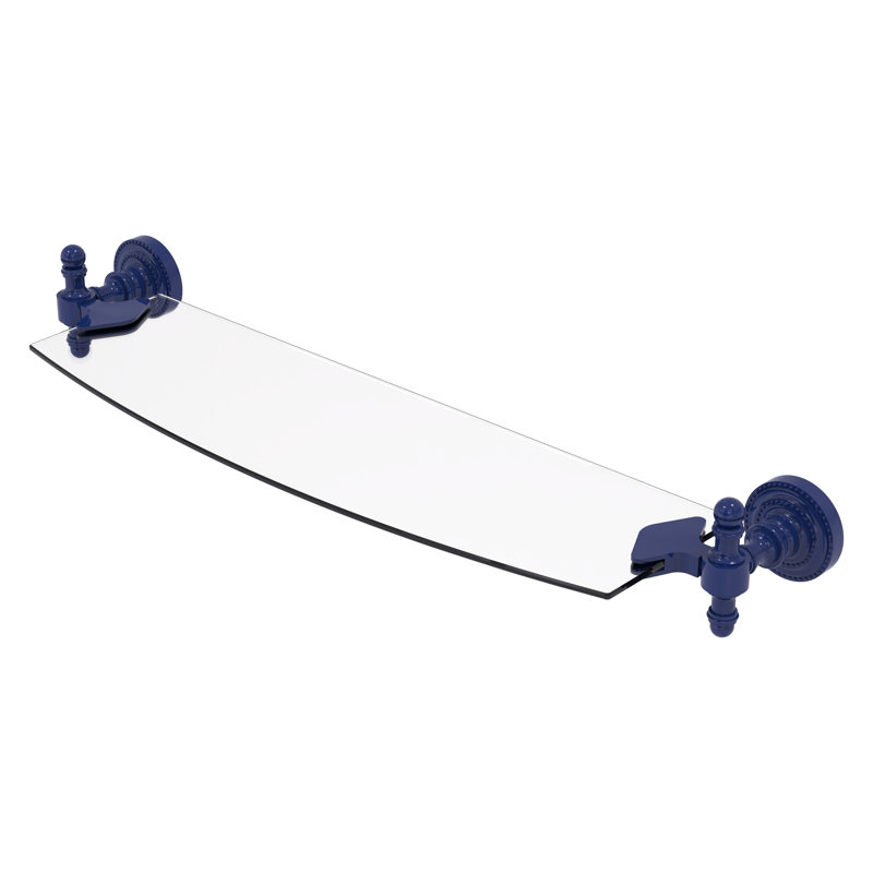 Tablette flottante Retro Dot, Bleu méditerranéen, H 2,5 po x l 18 po x P 5 po