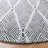 Micro-Loop Hand Tufted Wool/Cotton Geometric Rug in Light Blue/Charcoal-824765409