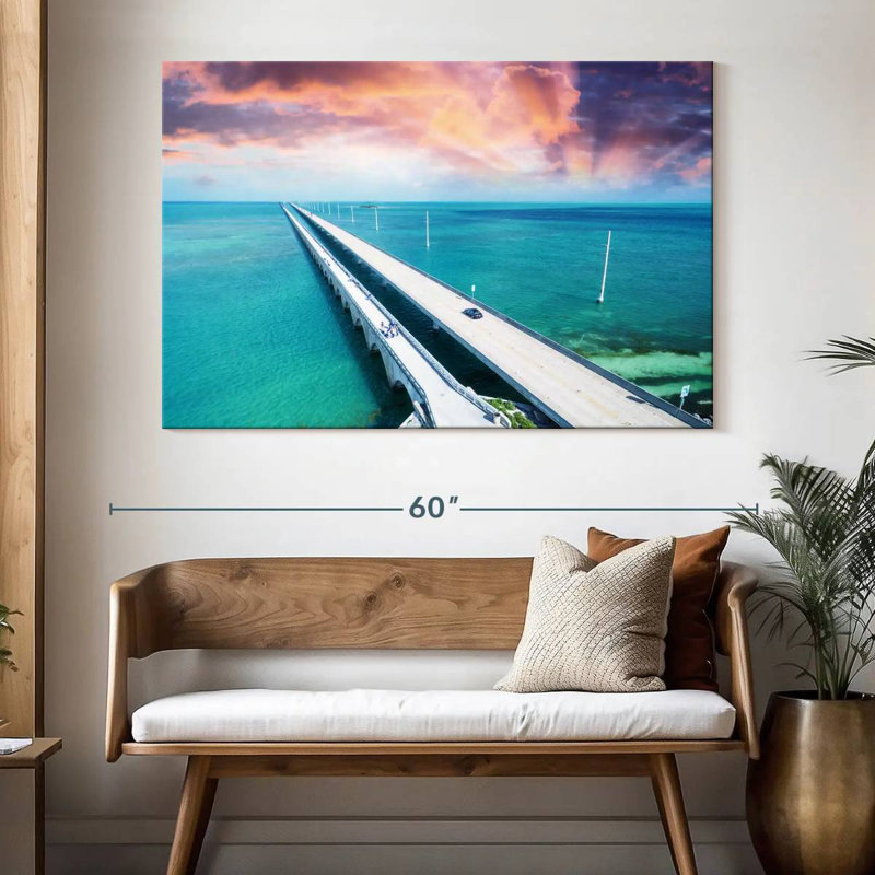 Lilie Scenic Seven Mile Bridge, Floride, H 34 po x l 51 po