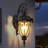 23"(H) 1-Pack Classic Outdoor Wall Lantern, Black Vintage Wall Sconce With Bubble Glass, Weatherproof Exterior Light Fixture For Porch, Patio, And Entryway (Bulb Not Included)