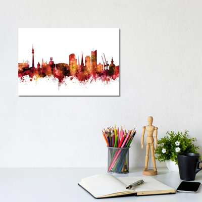Dortmund, Germany Skyline by Michael Tompsett - Wrapped Canvas Gallery-Wrapped Canvas Giclée