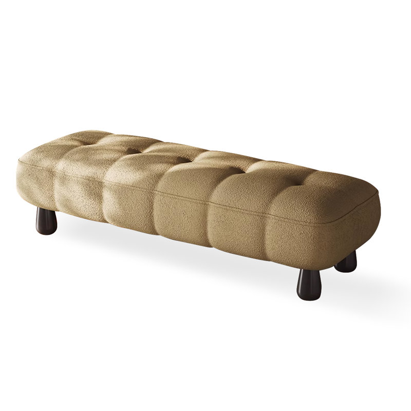 Upholstered Bench, Goose Yellow