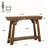 41.3-Inch 2-Tier Entryway Table - Farmhouse Charm