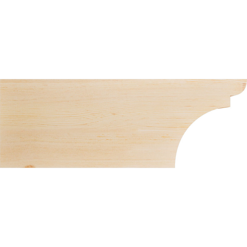 Yorktown Smooth Rafort Tail, H 12 po x l 32 po x P 3,5 po, Sapin de Douglas