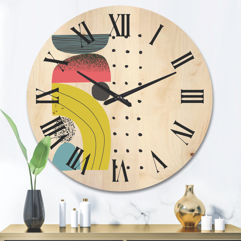 Horloge murale géométrique I, Grand