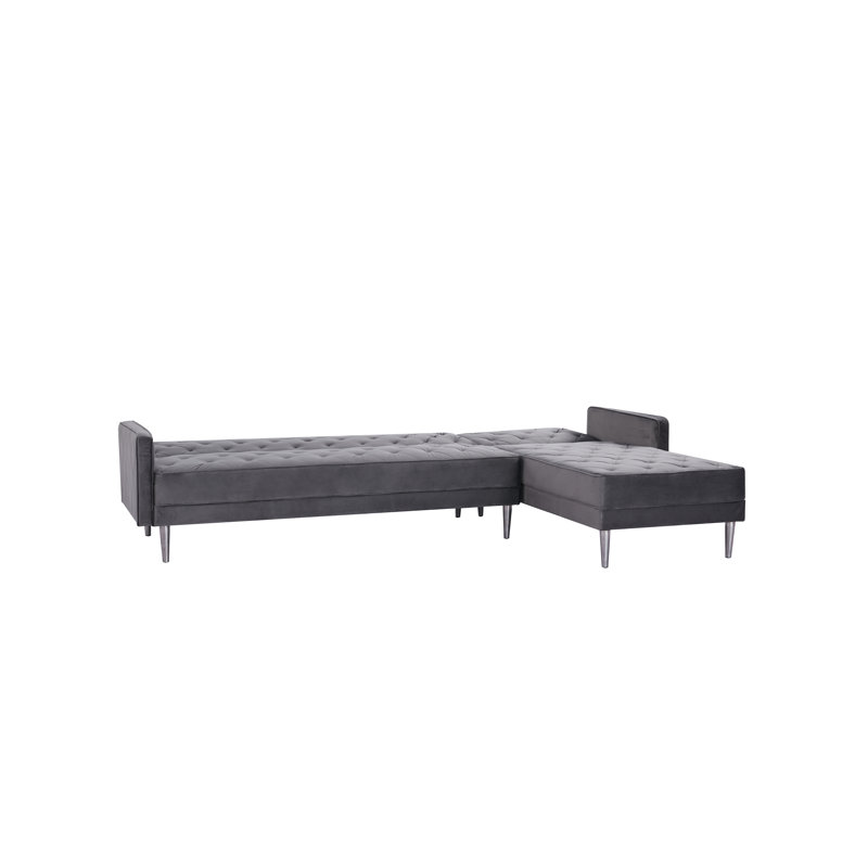 Dorothea Reversible Sleeper Corner Sofa, Slate Grey