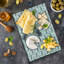 Ambesonne Bird Print Tempered Glass Cutting Board Hummingbirds and Orchids Black and White