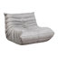 Modern Comfy Chair, Gray Microfiber, 300Lb Capacity Accent Chair In Button , Spacious Sitting
