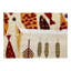 One-of-a-Kind 2'1"x3'1'' New Age Area Rug in Ivory/Red/Gold