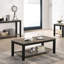 Table de bout simple en bois d'hévéa
