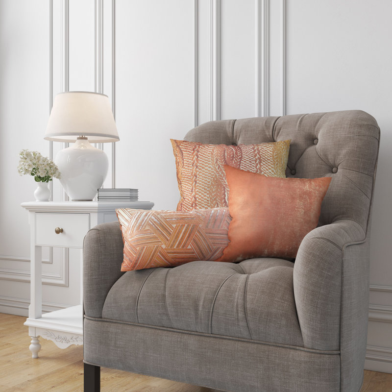 Color Block Square Pillow Cover & Insert, Smoke, 26"H x 26"W