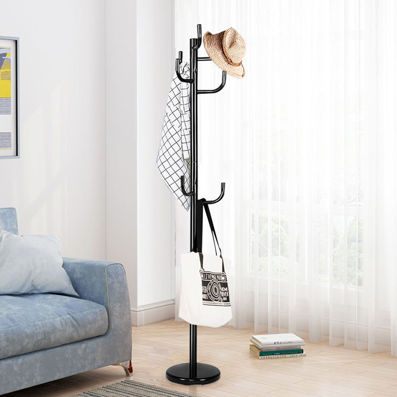 Eckles Iron Freestanding 8 - Hook Coat Rack